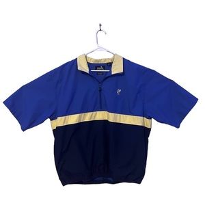 Ashworth Weather Systems Quarter Zip Water Proof Wind Resistant Mens Large Shirt